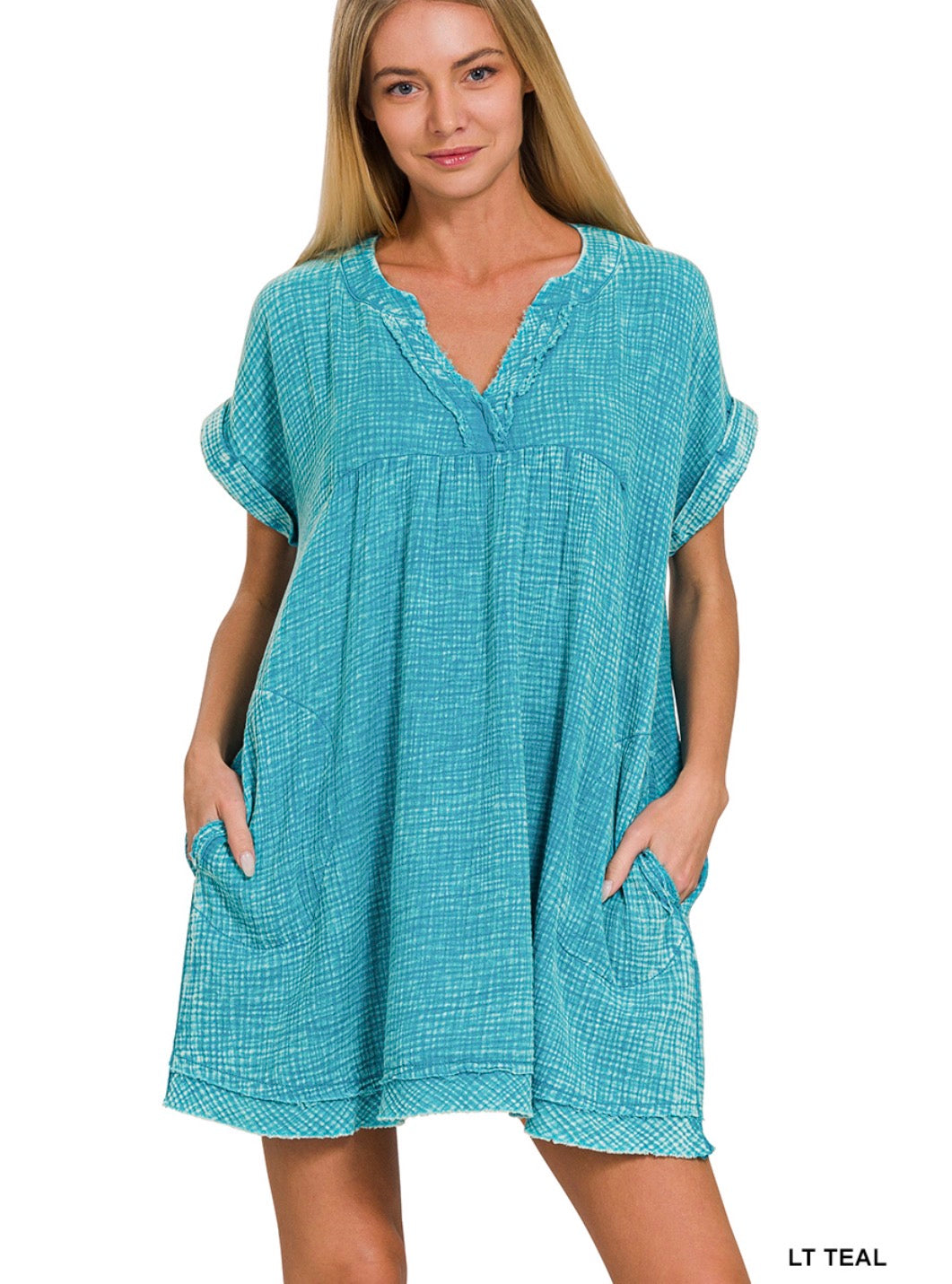 Zenana Double Washed Dress