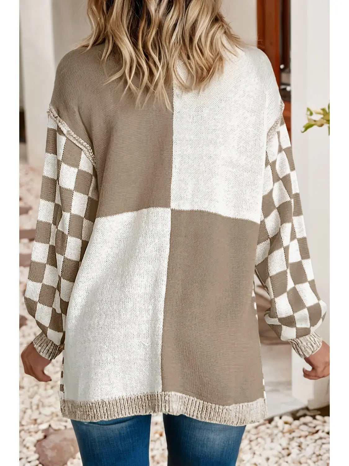 Checkered Cardigan