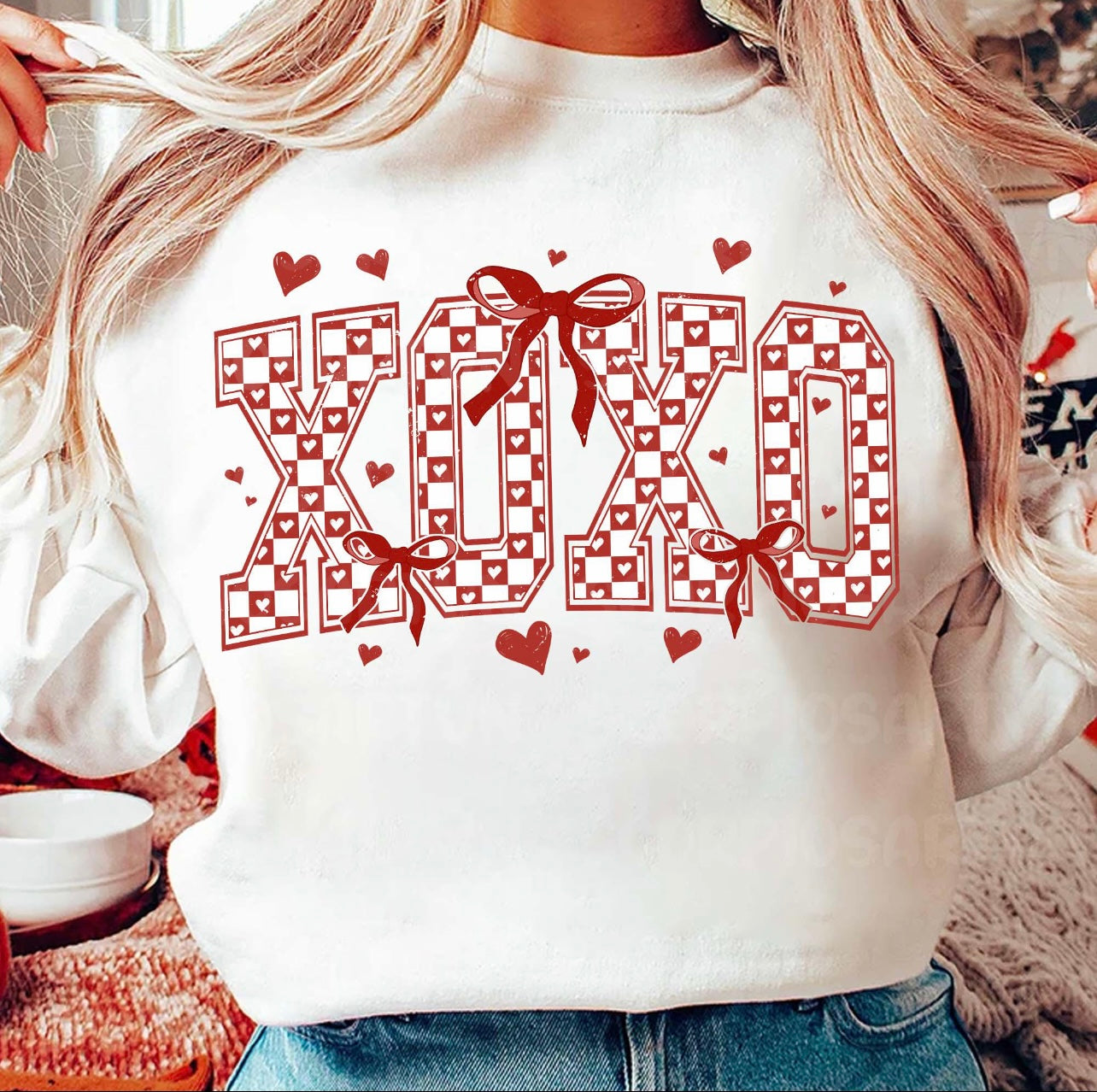 XOXO Bow Sweatshirt