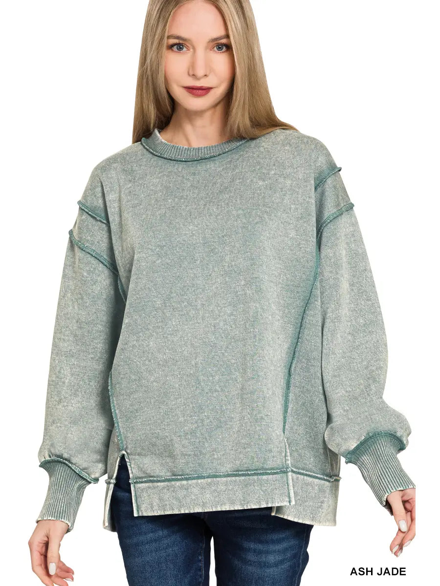 Acid washed sweatshirt