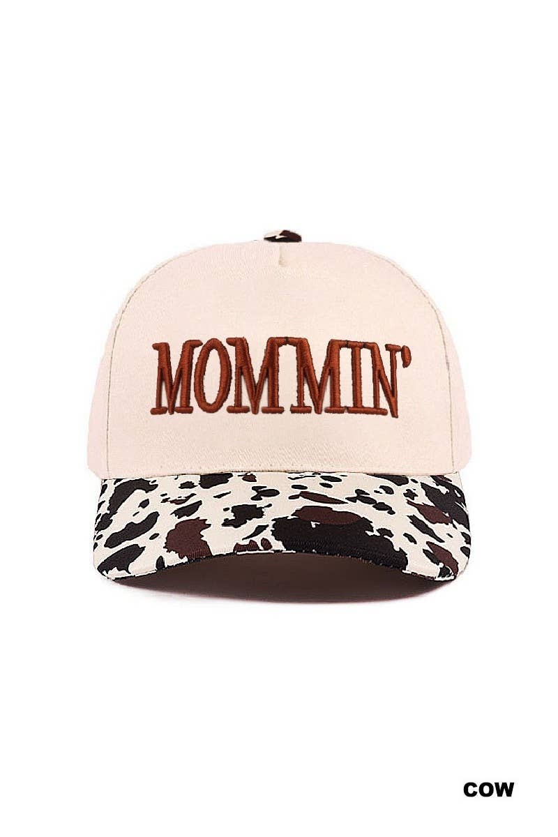 Mommin' Two Tone Canvas Cotton Cap