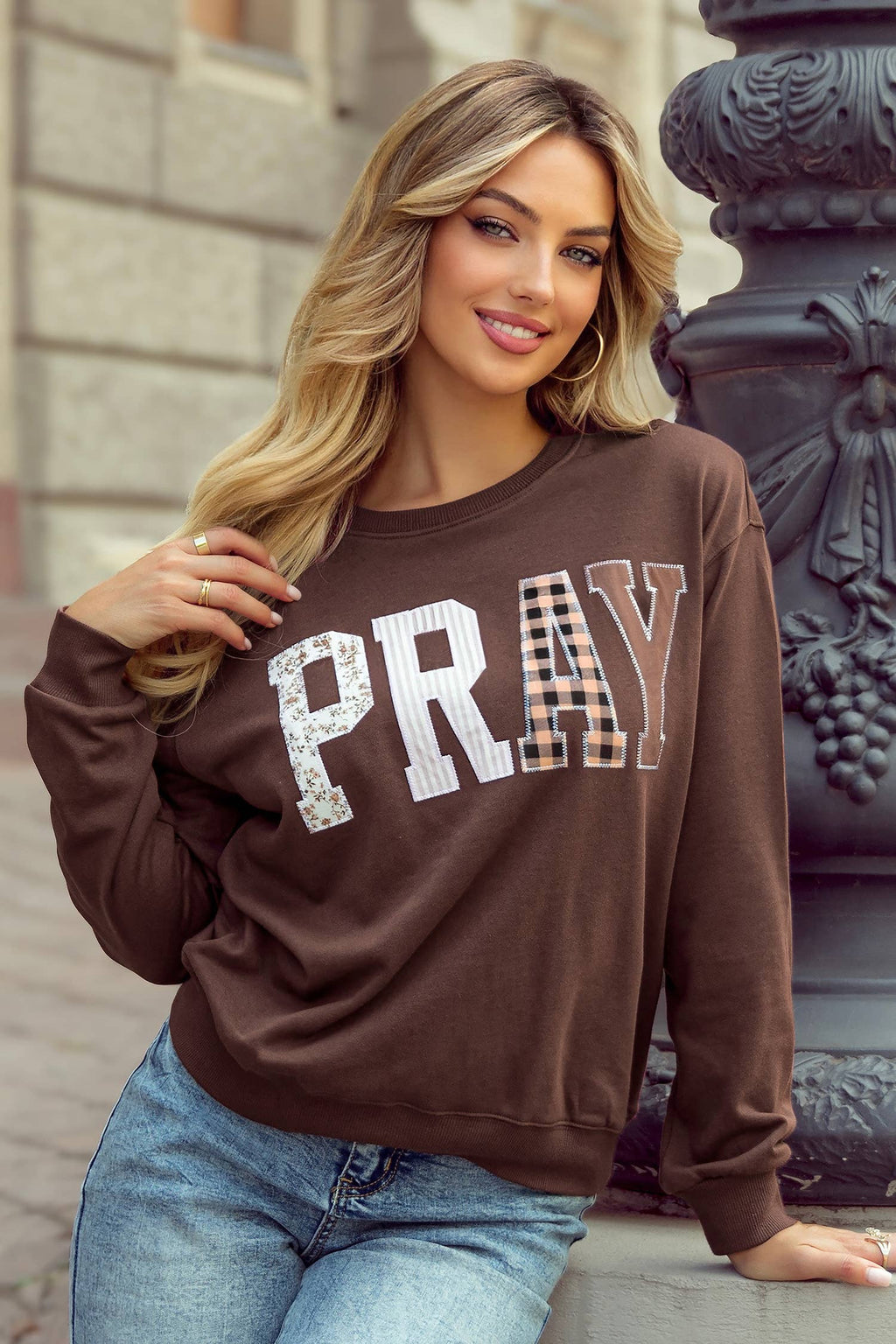 PRAY Embroidered Sweatshirt