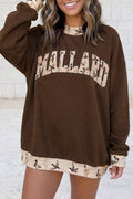 Mallard Print Mock Neck Sweatshirt