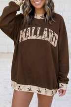 Mallard Print Mock Neck Sweatshirt