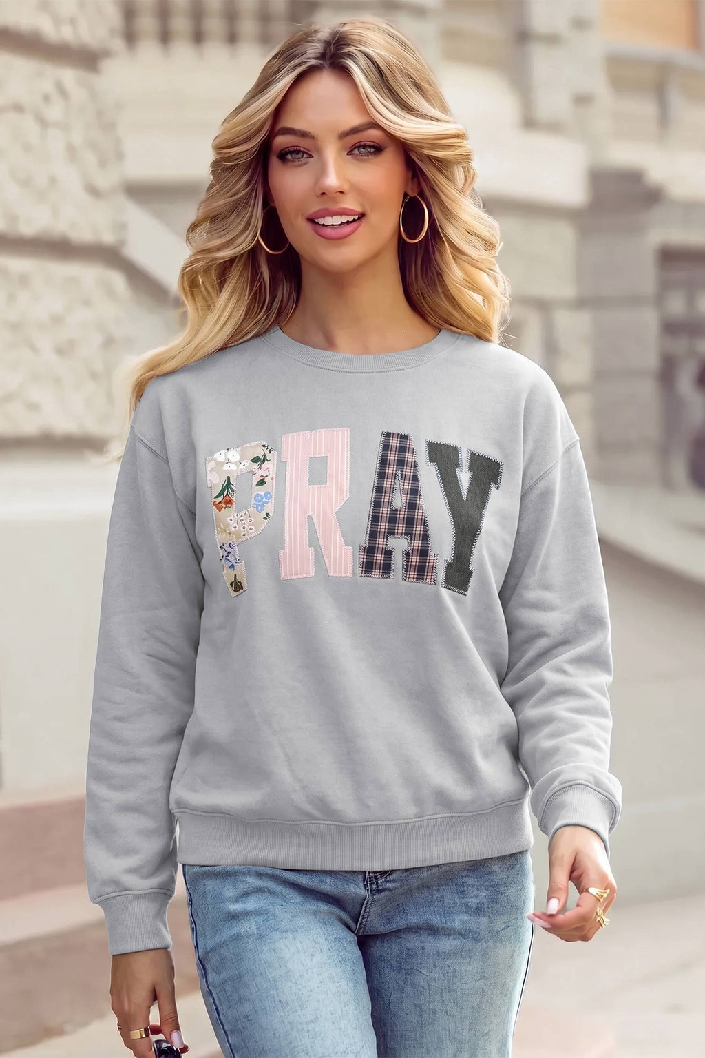 PRAY Embroidered Sweatshirt
