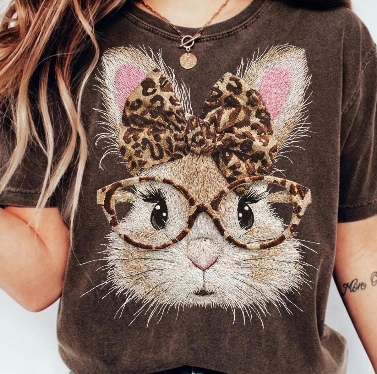 Leopard Bunny Graphic Tee