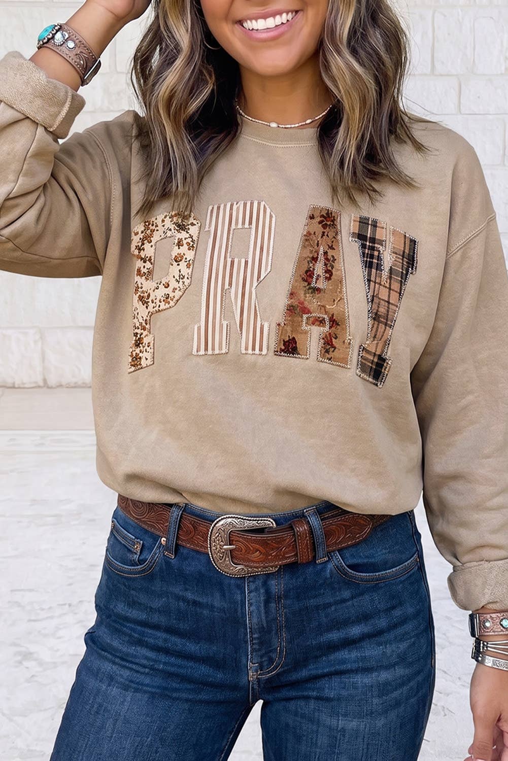 PRAY Embroidered Sweatshirt