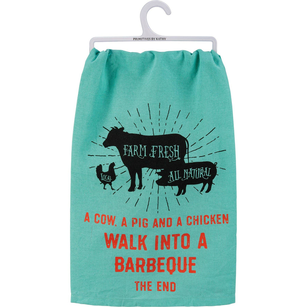Walk Into A Barbeque The End Kitchen Towel