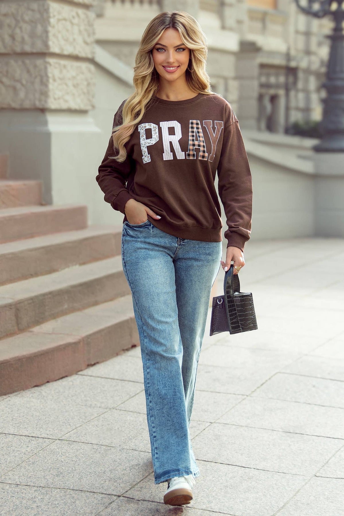 PRAY Embroidered Sweatshirt