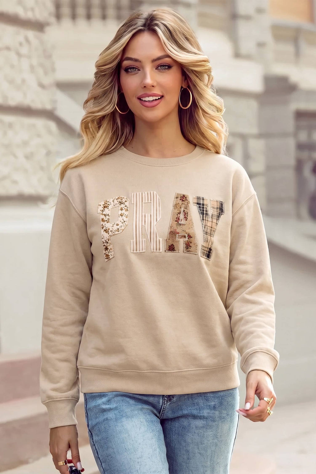 PRAY Embroidered Sweatshirt
