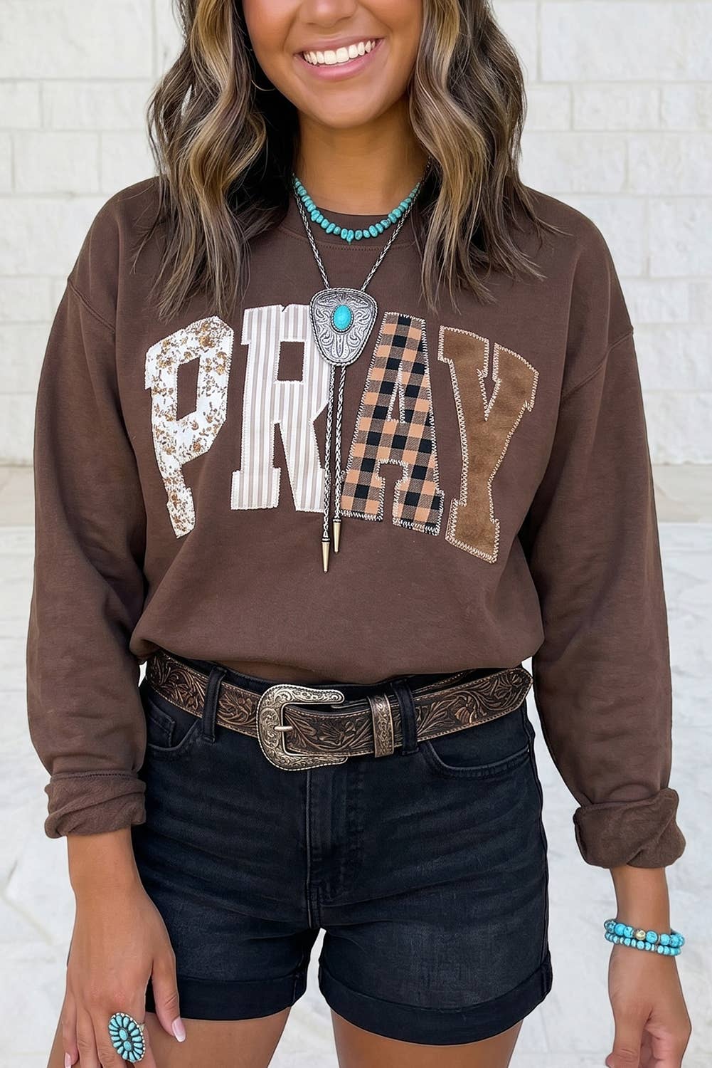 PRAY Embroidered Sweatshirt
