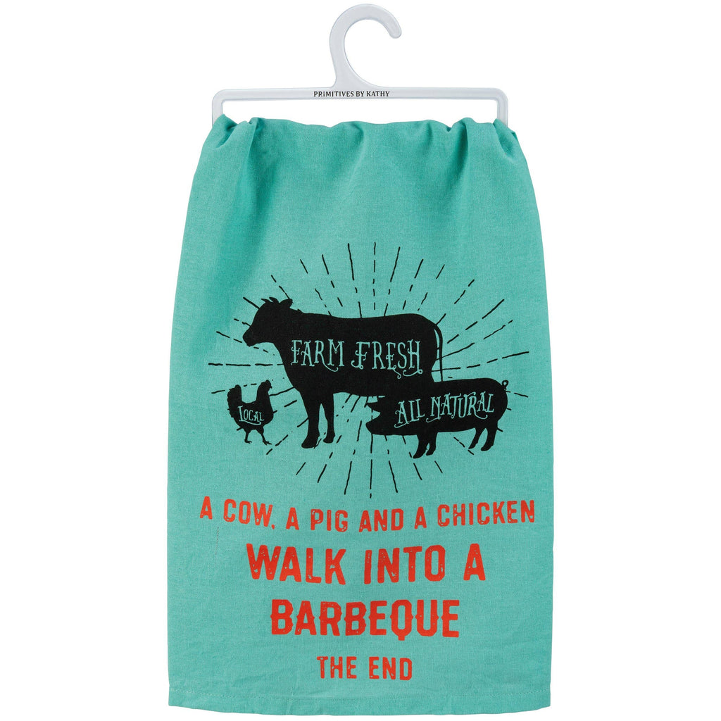 Walk Into A Barbeque The End Kitchen Towel