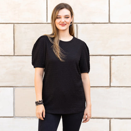 Sunshine & Rodeo Puffed Sleeves Top