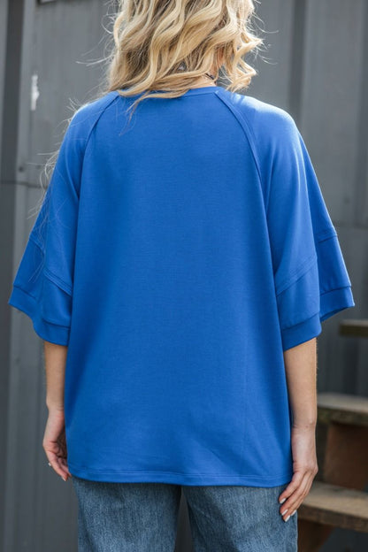 Royal Blue ANDREE X MORGAN NICOLE Terry Top