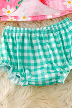 Watermelon Gingham Set