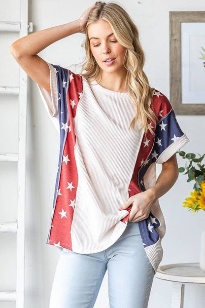 Stars Patriotic Top