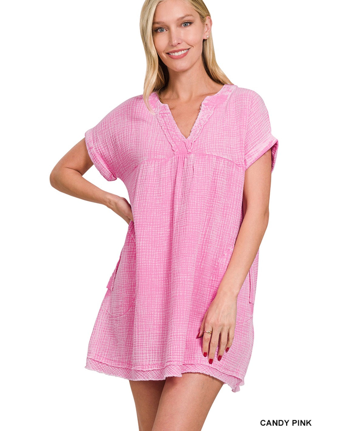 Zenana Double Washed Dress