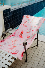 Boots & Flowers Reversible Towel
