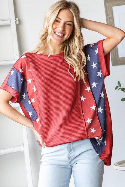 Stars Patriotic Top