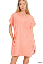 Premium Cotton Washed T-shirts Dress