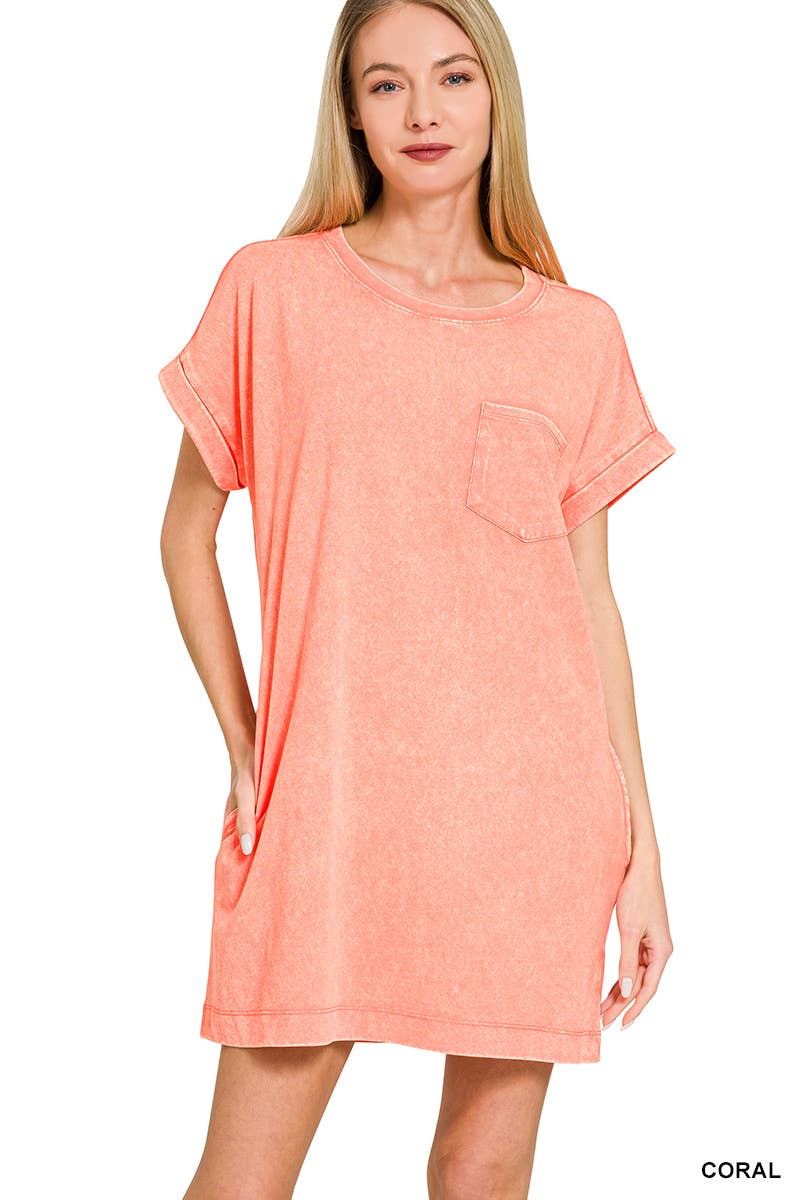 Premium Cotton Washed T-shirts Dress