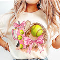 Softball Gear Girlie Graphic Tee