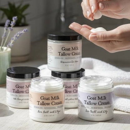 Goat Milk Tallow Cream - Lavender Fields
