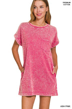 Premium Cotton Washed T-shirts Dress