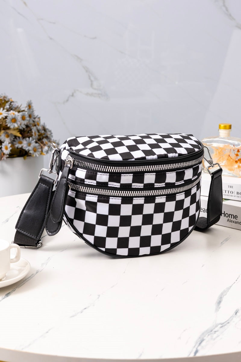 Zenana Checkered Bum Bag