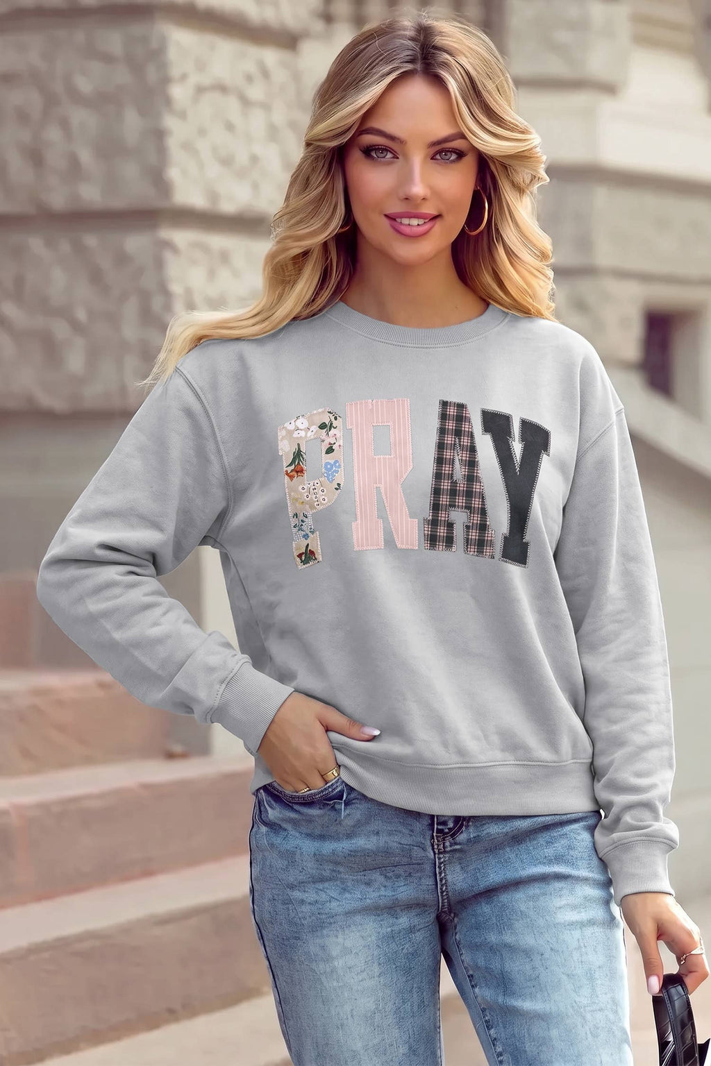 PRAY Embroidered Sweatshirt