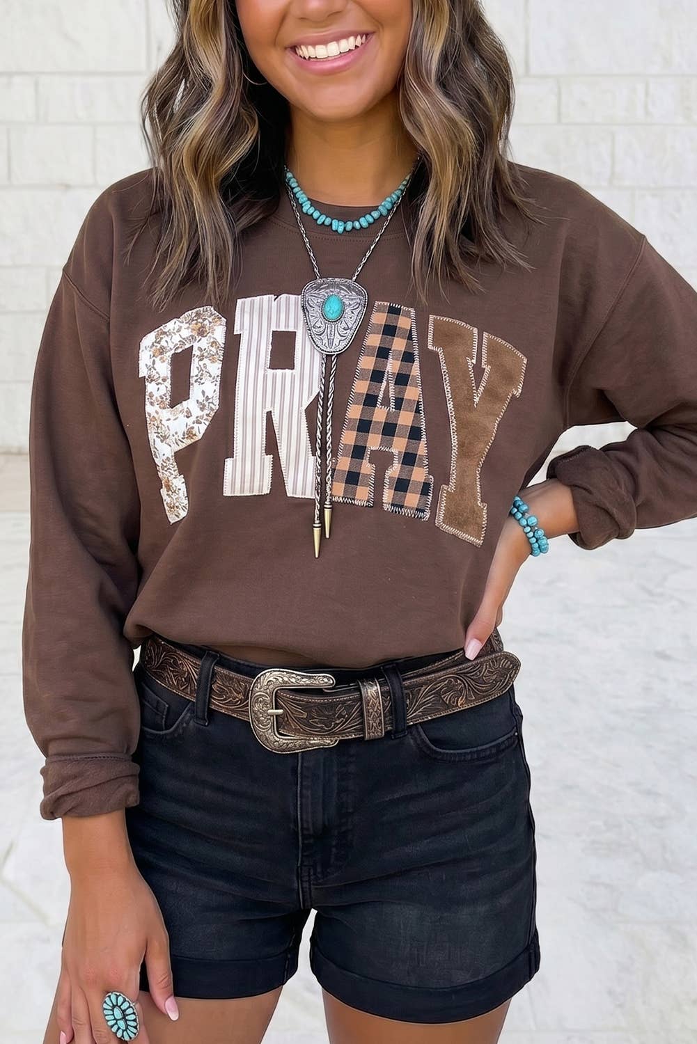 PRAY Embroidered Sweatshirt