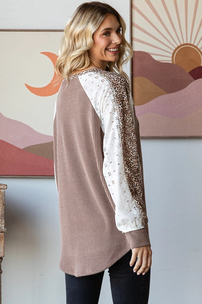 Leopard and Lace Top