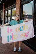 Beach Please Reversible Towel