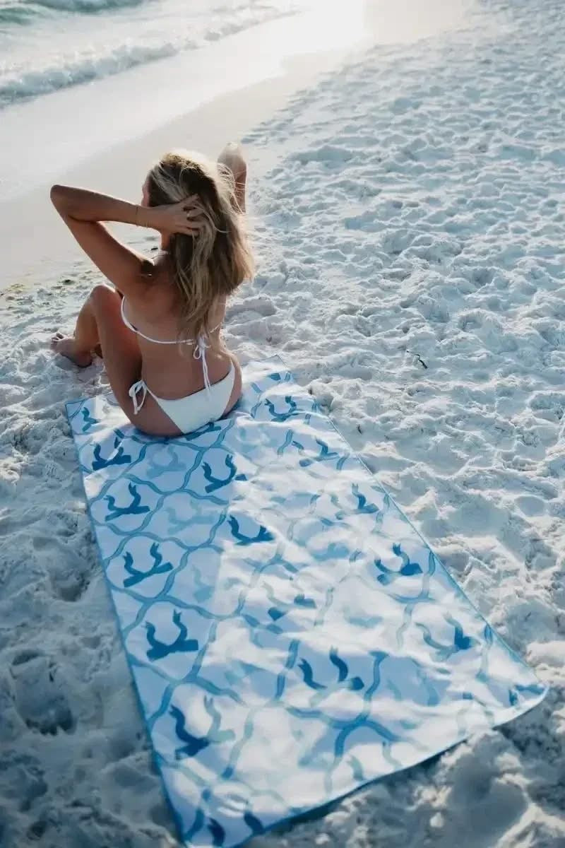 Blue Bow Towel