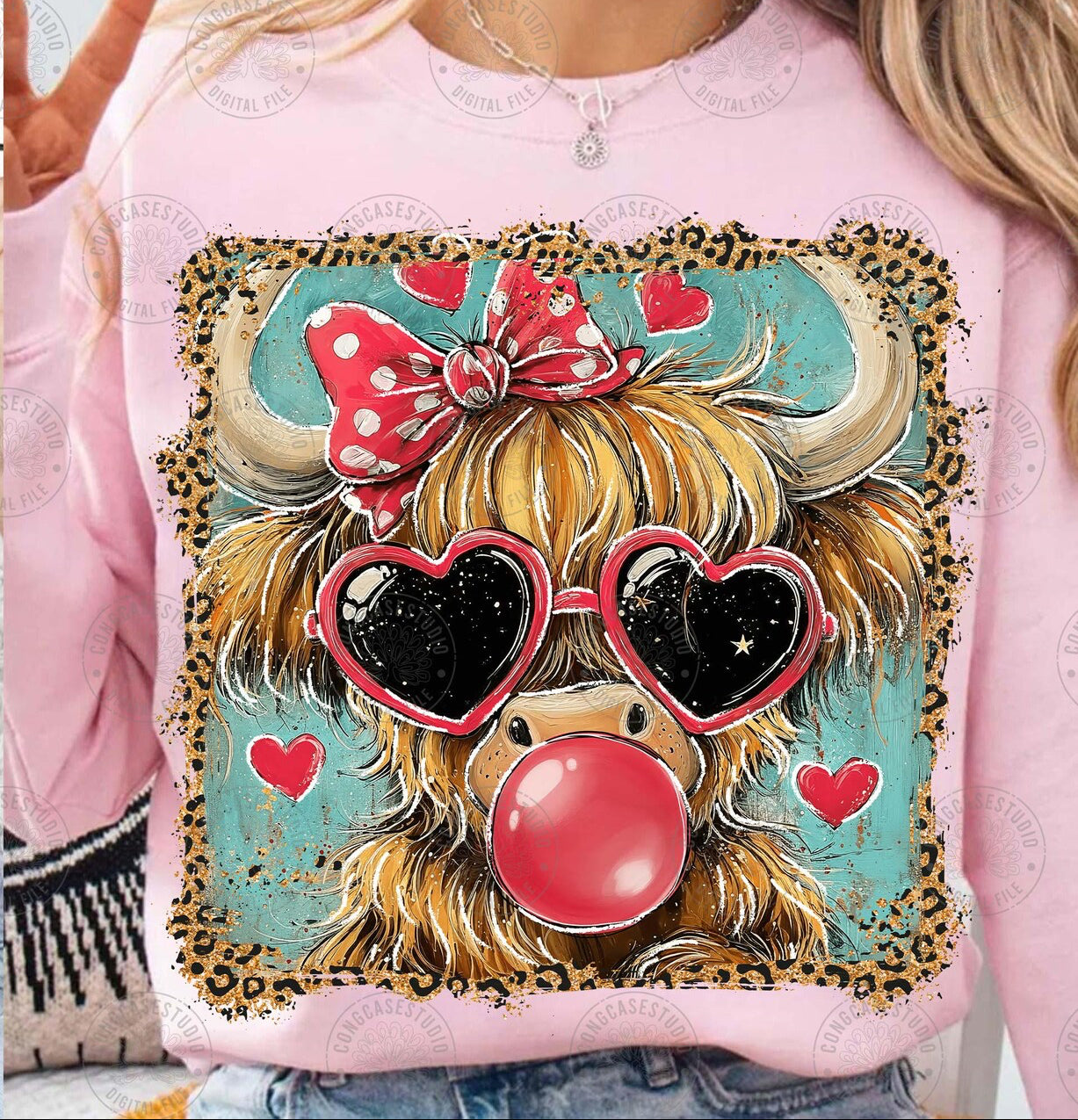 Bubblegum Cow Graphic