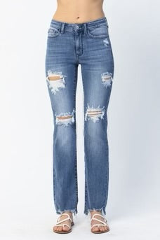 Judy Blue Distressed Denim Jeans