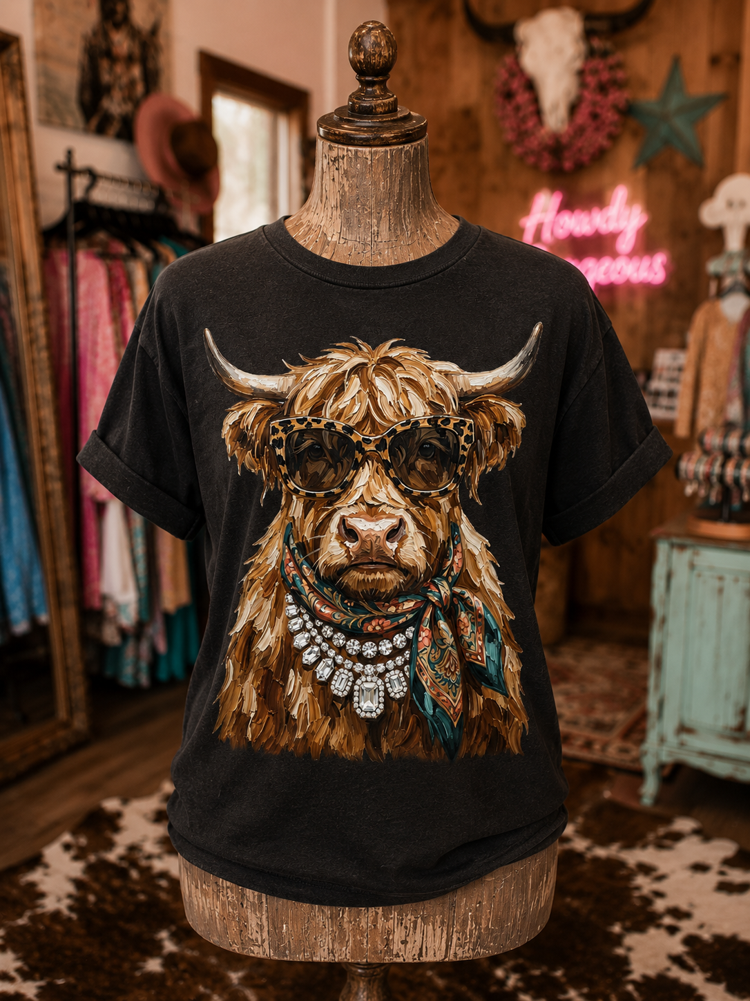 Glam Highland Cow