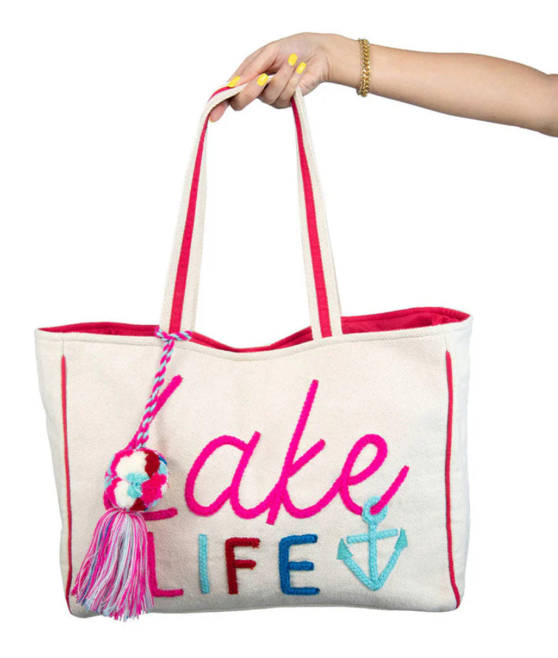 LAKE LIFE TOTE OR BEACH BAG