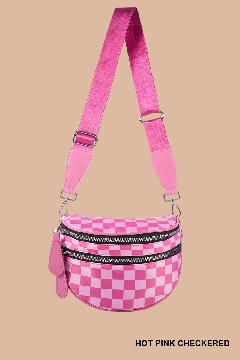 Zenana Checkered Bum Bag