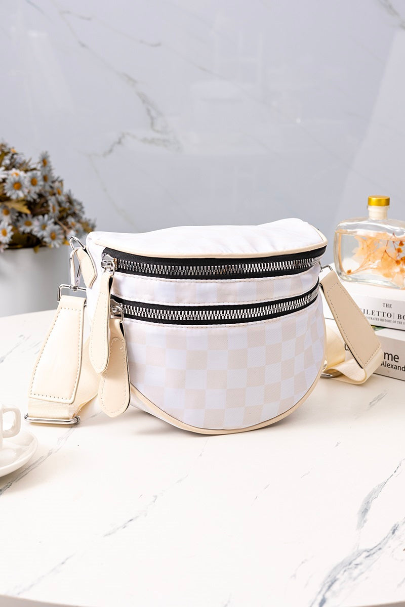 Zenana Checkered Bum Bag