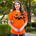 Glitter Jac-O-Lantern Top