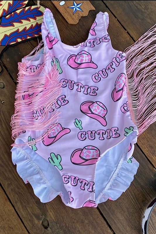 Cutie One Piece Girls Swimsuit