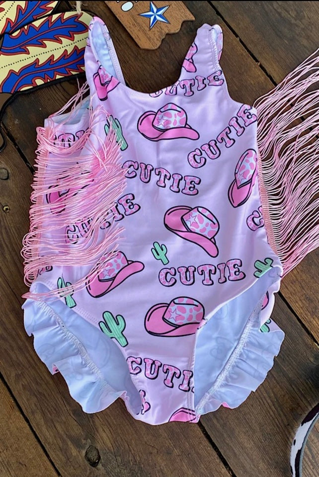 Cutie One Piece Girls Swimsuit