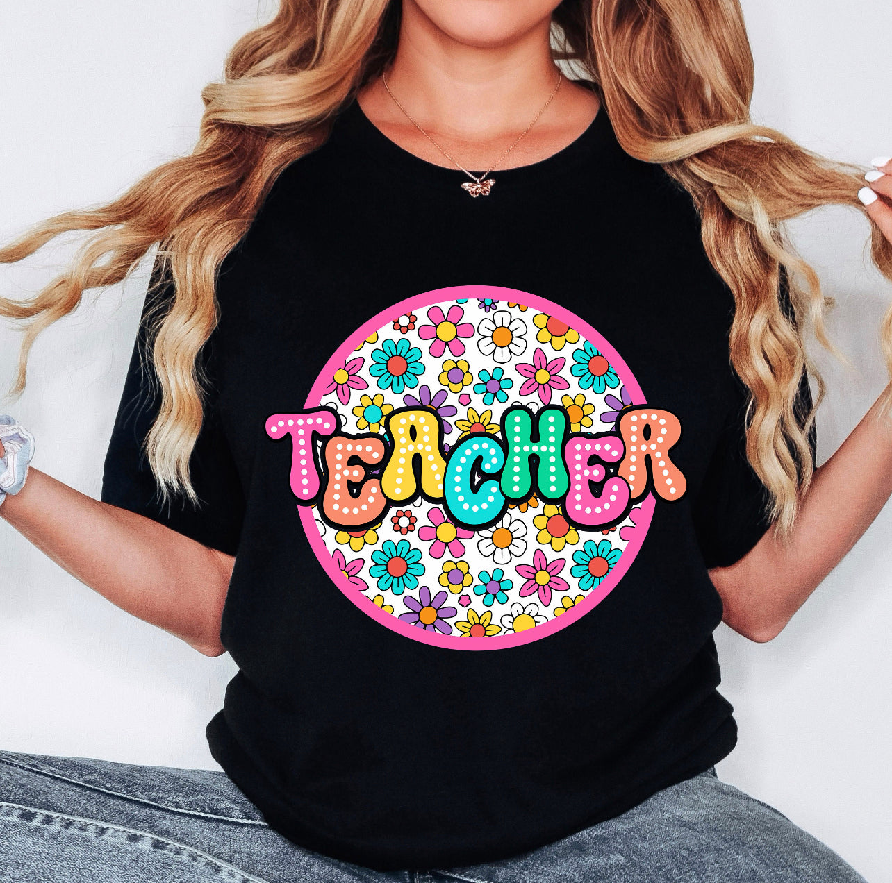 Teacher Flower Graphic Tee