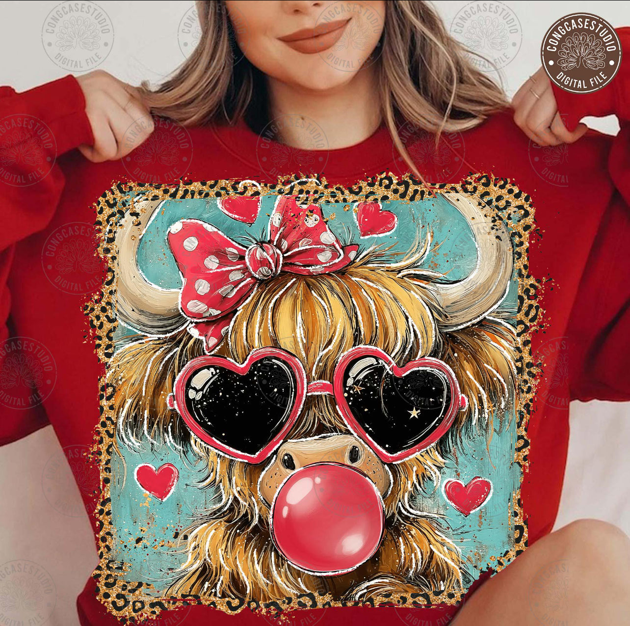 Bubblegum Cow Graphic