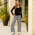 Checkered Black/White Pants