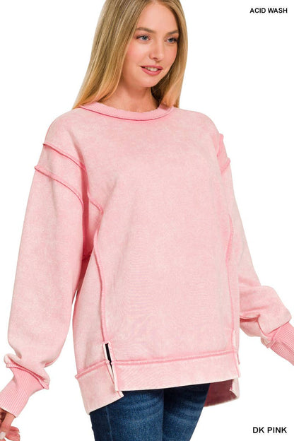 Acid washed sweatshirt