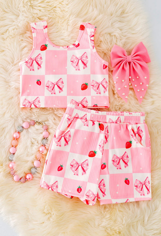 Strawberry Shortcake Shorts & Cropped Tank