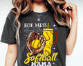 Hot Mess Softball Mama Graphic Tee