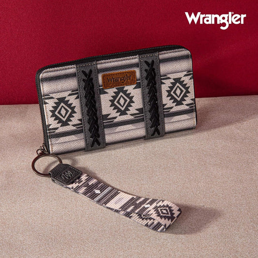 Wrangler Aztec Wallet Black/Gray